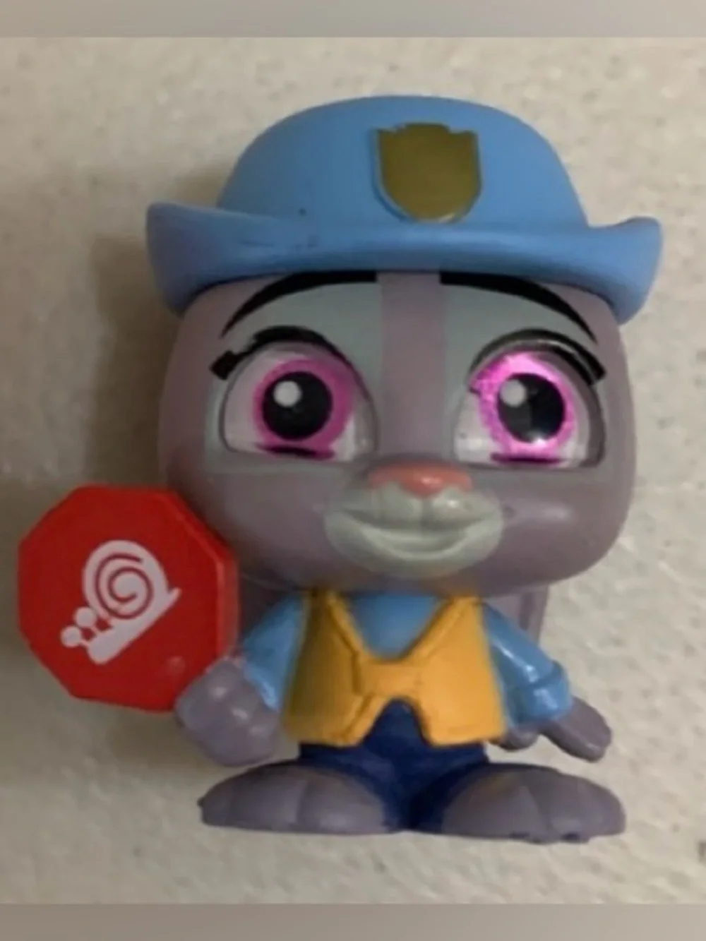 Disney Doorables Academy RARE Zootopia Judy Hopps Rabbit Figure With Stop Sign